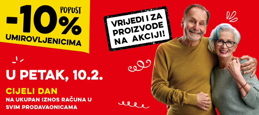 Popust umirovljenicima za veljaču