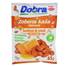Dobra Zobena kaša badem, med i okus vanilije 65 g