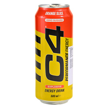 C4 Explosive Energy Drink orange slice zero sugar 500 ml