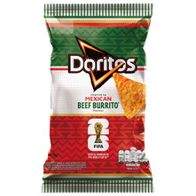 Doritos FIFA Čips Mexican beef burrito 90 g