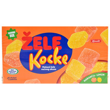 Kandit Žele kocke naranča limun 320 g 
