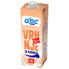 Abc Vrhnje za kuhanje 20% m.m. 1 l