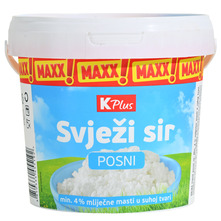 K Plus Svježi posni sir maxx 900 g