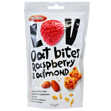 Pellito Lov Oat Bites Snack malina&badem bez glutena 70 g