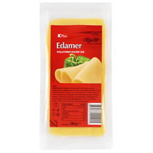K Plus Edamer Polutvrdi masni sir u listićima 100 g