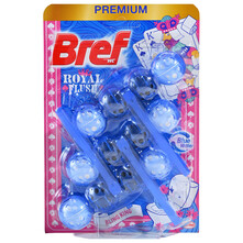 Bref WC Premium royal flush blue water 3x50 g