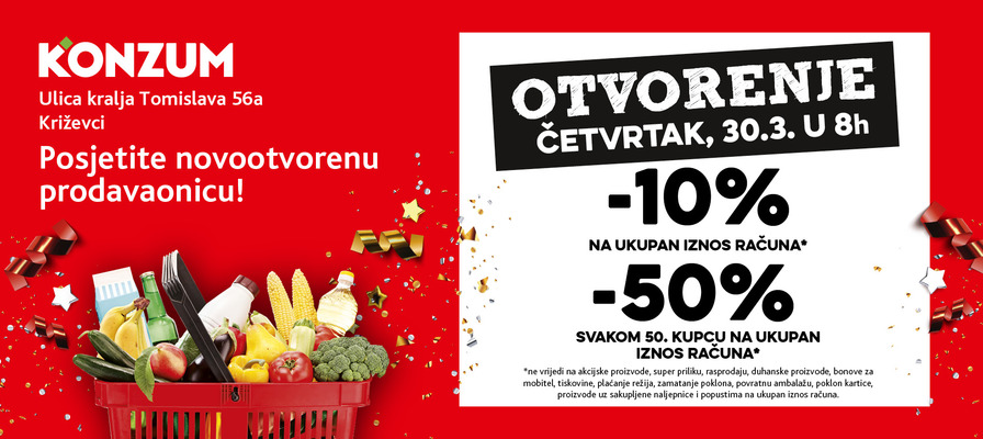Otvaramo Super Konzum u Križevcima