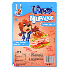 Lino Njupalice pureća prsa narezak 60 g