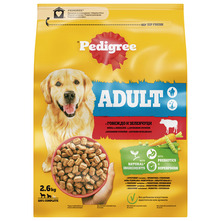 Pedigree Adult Hrana za pse govedina i povrće 2,6 kg