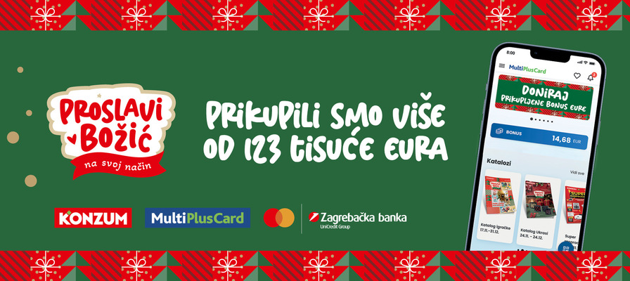 Blagdanskom inicijativom 'Proslavi Božić na svoj način' prikupljeno više od 123.000 eura