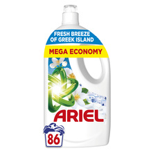 Ariel Deteržent fresh breeze of Greek Island 3,87 l=86 pranja