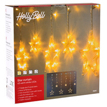 Svjetleća zavjesa sa zvijezdama 63 LED žaruljica