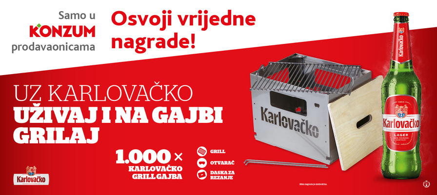 Nagradna igra samo u Konzumu - Karlovačko pivo