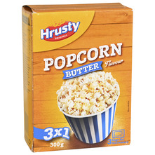Hrusty Popcorn maslac 3x100 g