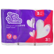 Teta Violeta Love Print Papirnati ručnici 3 sloja 3/1