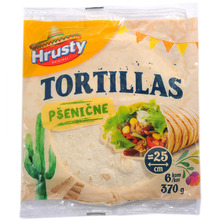 Hrusty Tortilje pšenične 6x25 cm 370 g