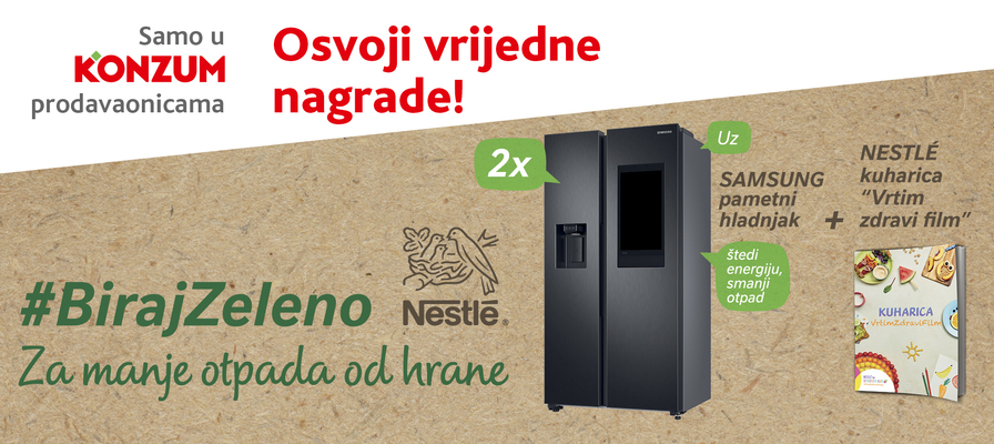 Nagradna igra - „Biraj zeleno - #VišeLJubaviManjeOtpadaOdHrane“