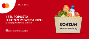 15% popusta na online narudžbe uz Mastercard karticu