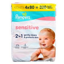 Pampers Sensitive Vlažne maramice 4x80 komada