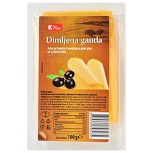 K Plus Dimljena Gauda Polutvrdi punomasni sir u listićima 100 g