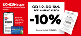 Iskoristite kupon s 10% popusta u super Konzumu Vinkovci