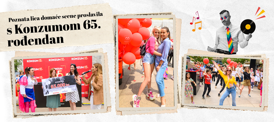 Flash mobom, donacijom i nagradnom igrom nastavli smo s proslavom 65 godina