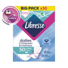 Libresse Dailies V-Protection&Freshness Dnevni higijenski ulošci long 50/1