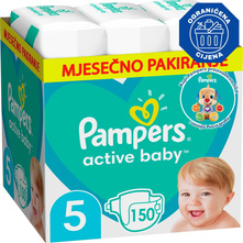Pampers Active Baby Pelene, Veličina 5, mjesečno pakiranje 150/1