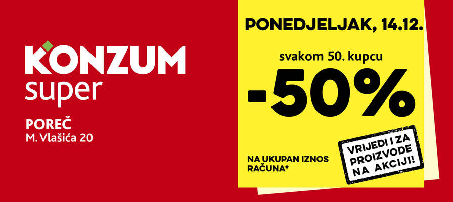 Super akcija u Super Konzum prodavaonici 