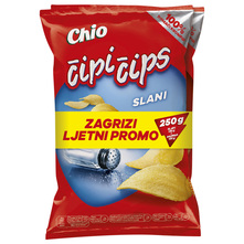Chio Čipi čips slani 130 g + Čipi čips paprika 120 g