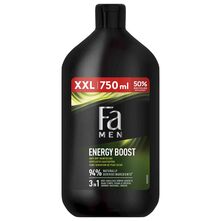 Fa Men Energy Boost 3u1 Gel za tuširanje, za tijelo, lice i kosu 750 ml