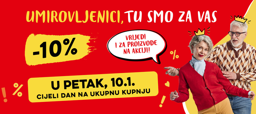 Popust umirovljenicima za siječanj