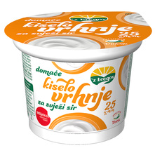 Z bregov Domaće kiselo vrhnje za svježi sir 25% m.m. 300 g