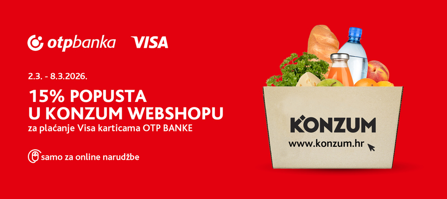 15% popusta na online narudžbe za plaćanje Visa karticama OTP banke