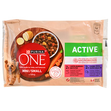 Purina One Mini Active Hrana za pse više okusa 4x85 g