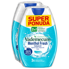 Vademecum 2in1 Zubna pasta menthol fresh 2x75 ml