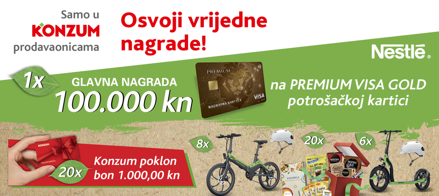 Nestle proizvode kupi i vrijedne nagrade pokupi