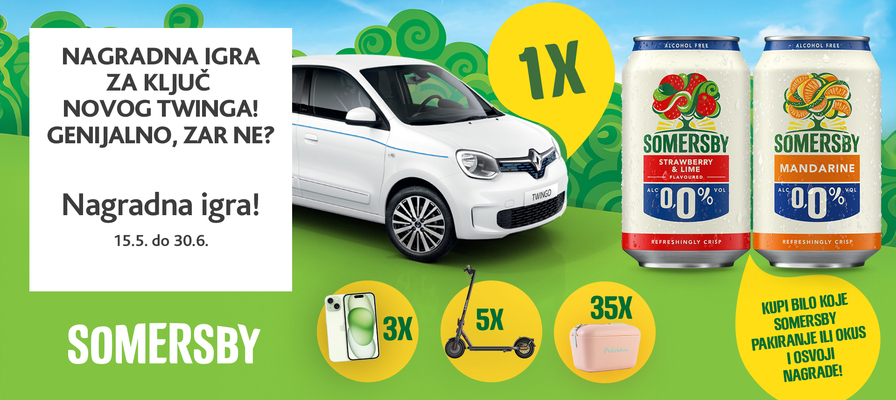 Nagradna igra - Somersby igra za ključ novog Twinga