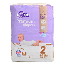 Violeta Double Care Premium Pelene, veličina 2 (Mini) 3-6 kg 64/1 + Vlažne maramice 20/1
