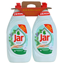 Jar Sensitive Deterdžent za pranje posuđa tea tree&mint 2x1350 ml