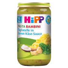 Hipp Kašica tagliatelle u umaku od špinata i sira bio 250 g