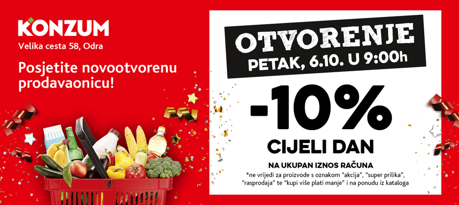 Otvorenje nove prodavaonice u Odri - Velika cesta 58