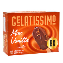 Gelatissimo Sladoled mini vanilla 8x55 ml