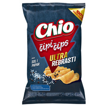 Chio Čipi čips ultra rebrasti sol i papar 120 g