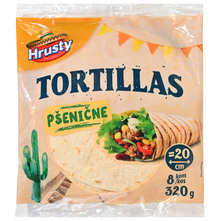Hrusty Tortilje pšenične 8x20 cm 320 g