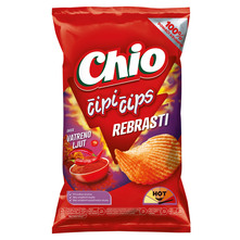 Chio Čipi čips rebrasti okus vatreno ljut 120 g