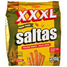 Saltas Punjeni slani štapići kikiriki xxxl 270 g