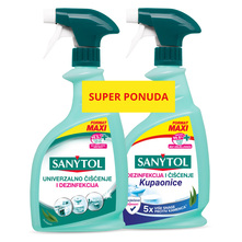 Sanytol Duo Pack Višenamjensko sredstvo 750 ml + kupaonica za čišćenje i dezinfekciju 750 ml