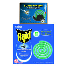 Raid Spirale protiv komaraca 10/1 + dekorativni držač za spirale