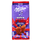Milka Extra Fun Čokolada berry mix&popping candy 150 g
